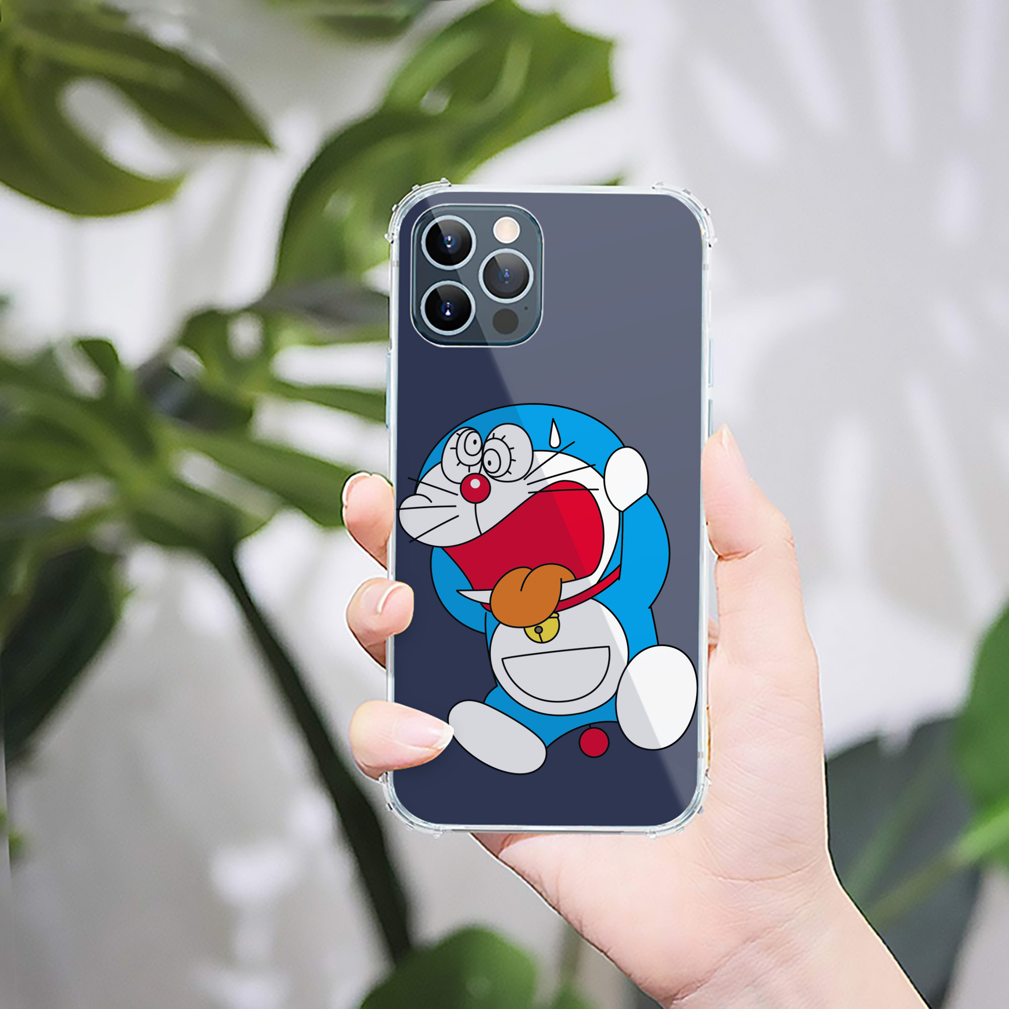 （画像用） ドラえもん Doraemon 【iPhone 12シリーズ対応】透明スマホケース（クリアソフトケース）